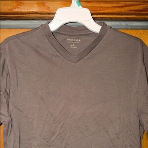 Sonoma Men’s S Brown V-Neck Tee